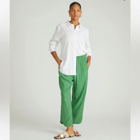 Universal Standard Cooling Stretch Cupro Pants - Teal - New With Tags! - Picture 1 of 7